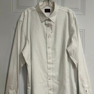 UntuckIt Cotton‎ Button Up Dress Shirt SZ X-Large Tall-Wrinkle Free Classic